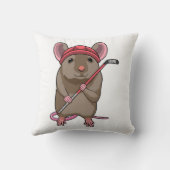 アイスホッケースティックとアイスホッケーのマウス クッション (裏面)