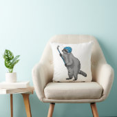 アイスホッケースティックとアイスホッケーのレークーン クッション (椅子)