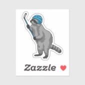 アイスホッケースティックとアイスホッケーのレークーン シール (シート)