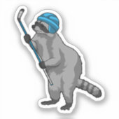 アイスホッケースティックとアイスホッケーのレークーン シール (正面)