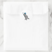 アイスホッケースティックとアイスホッケーのレークーン ラウンドシール (バッグ)