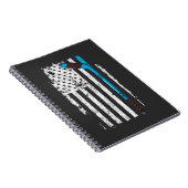 アイスホッケースティック米国国旗 ノートブック (右側)