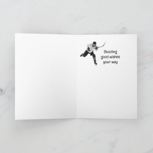 アイスホッケースポーツおめでとう カード (内部)