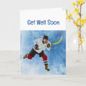 アイスホッケースポーツが盛り上がる カード (黄色い花)