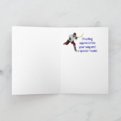 アイスホッケースポーツをありがとう カード (内部)