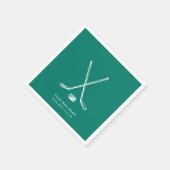 アイスホッケースポーツクラブチームプレイヤーカスタムー スタンダードカクテルナプキン (角)