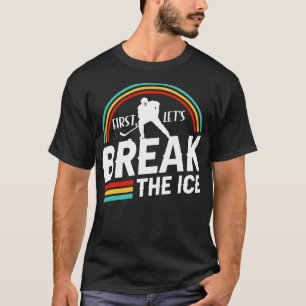 アイスホッケースポーツ選手の恋人パン Tシャツ
