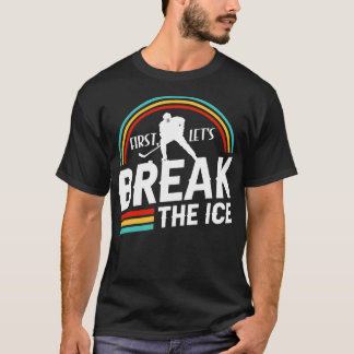 アイスホッケースポーツ選手の恋人パン Tシャツ