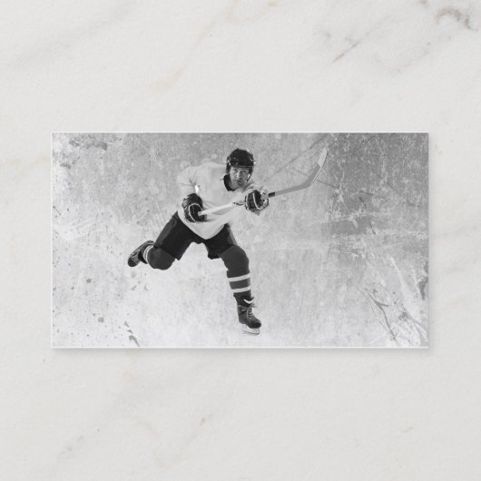 アイスホッケースポーツ選手 名刺 (裏面)