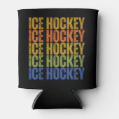 アイスホッケータイポグラフィ 缶クーラー (正面)