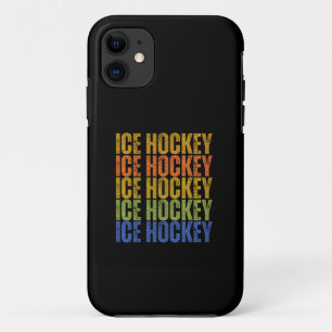 アイスホッケータイポグラフィ iPhone 11 ケース