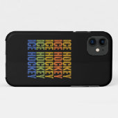 アイスホッケータイポグラフィ Case-Mate iPhoneケース (裏面(横))
