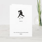 アイスホッケーチームのスピリット「一緒に強く」 カード (裏面)