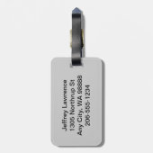 アイスホッケーデザインラゲッジタグ ラゲッジタグ (裏面縦)