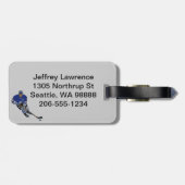 アイスホッケーデザインラゲッジタグ ラゲッジタグ (裏面横)