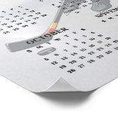 アイスホッケーデザイン2025カレンダーポスター ポスター (角)