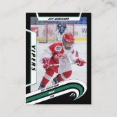 アイスホッケートレーディングカードで活気あるグリーン コーリングカード (正面)