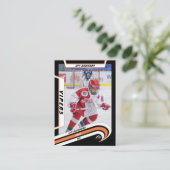 アイスホッケートレーディングカード(生き生きとしたオレンジ) コーリングカード (スタンド正面)