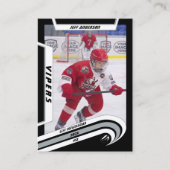 アイスホッケートレーディングカード（生き生きとした銀） コーリングカード (正面)