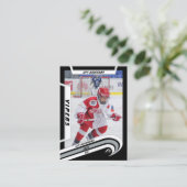 アイスホッケートレーディングカード(生き生きとした銀) コーリングカード (スタンド正面)