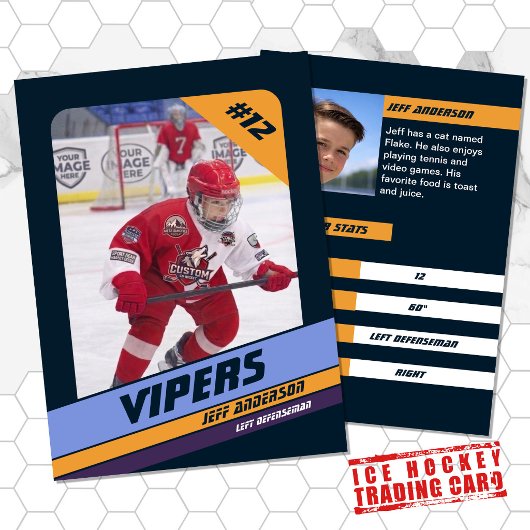 アイスホッケートレーディングカー鮮やかド コーリングカード