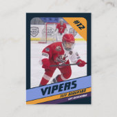 アイスホッケートレーディングカー鮮やかド コーリングカード (正面)