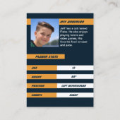 アイスホッケートレーディングカー鮮やかド コーリングカード (裏面)