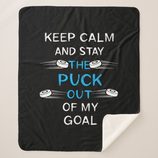 アイスホッケーパック遊アイスホッケーウィンターチームスポーツ シェルパブランケット (正面)