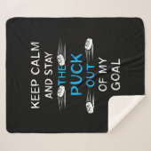アイスホッケーパック遊アイスホッケーウィンターチームスポーツ シェルパブランケット (正面(横))