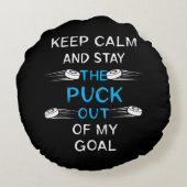 アイスホッケーパック遊アイスホッケーウィンターチームスポーツ ラウンドクッション (裏面)