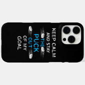 アイスホッケーパック遊アイスホッケーウィンターチームスポーツ Case-Mate iPhoneケース (裏面 (横))