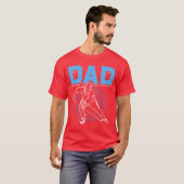 アイスホッケーパパホッケー父の友人 Tシャツ (正面フル)