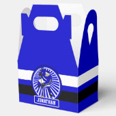 アイスホッケーパーソナライズされたプレーヤーブルー フェイバーボックス (オープン)