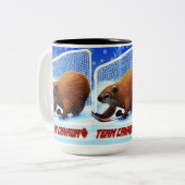 アイスホッケービーバー ツートーンマグカップ (正面左)