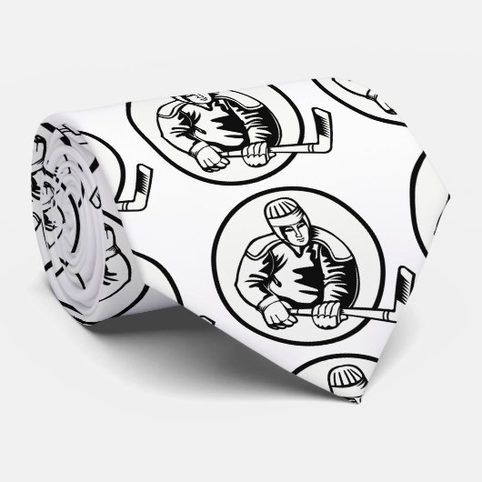 アイスホッケーピクトグラム ネクタイ (ロール)