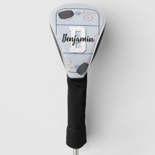 アイスホッケーファンドライバー ゴルフヘッドカバー (正面)