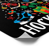 アイスホッケープレイヤーチームHappy Hockeydays ポスター (角)