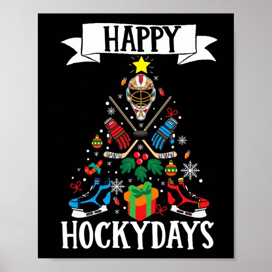 アイスホッケープレイヤーチームHappy Hockeydays ポスター (正面)
