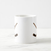 アイスホッケープレーヤーのジャージーの第11ギフト コーヒーマグカップ (中央)