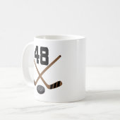 アイスホッケープレーヤーのジャージーの第48ギフト コーヒーマグカップ (正面左)