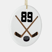 アイスホッケープレーヤーのジャージーの第89オーナメント セラミックオーナメント (右)