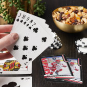 アイスホッケープレーヤーのダイナミックレッド上のキープサケ トランプ (インサイチュ)