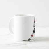 アイスホッケープレーヤーのマグ コーヒーマグカップ (正面左)