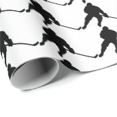 アイスホッケープレーヤーの包装紙 ラッピングペーパー (ロールコーナー)