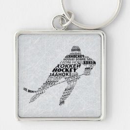 アイスホッケープレーヤーキーリング キーホルダー