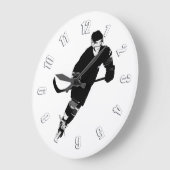 アイスホッケープレーヤー – Winter Sports ラージ壁時計 (傾斜)
