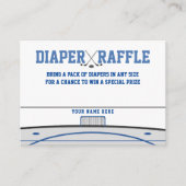 アイスホッケーベビーシャワーおむつラッフル エンクロージャーカード (正面)