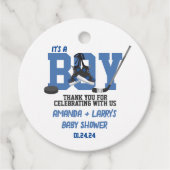 アイスホッケーベビーシャワー フェイバータグ (正面)