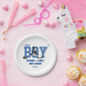 アイスホッケーベビーシャワー ペーパープレート (パーティー)