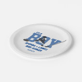 アイスホッケーベビーシャワー ペーパープレート (アングル)